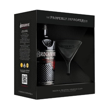 Brockmans Premium Gin with Martini Glass Gift Set - Vintage Wine & Spirits