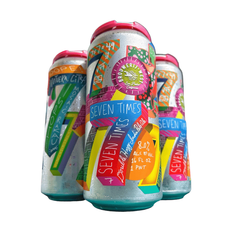 Brouwerij West 7 Times 7 Hazy DIPA Beer 4-Pack - Vintage Wine & Spirits