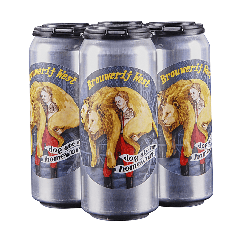 Brouwerij West 'Dog Ate My Homework' Blackberry Ale Beer 4-Pack - Vintage Wine & Spirits