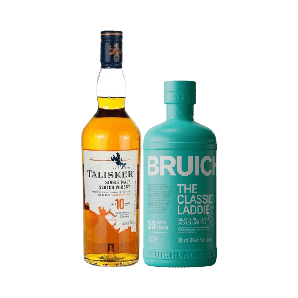 Bruichladdich Classic Laddie 10 Year & Talisker 10 Year Old Bundle - LoveScotch.com