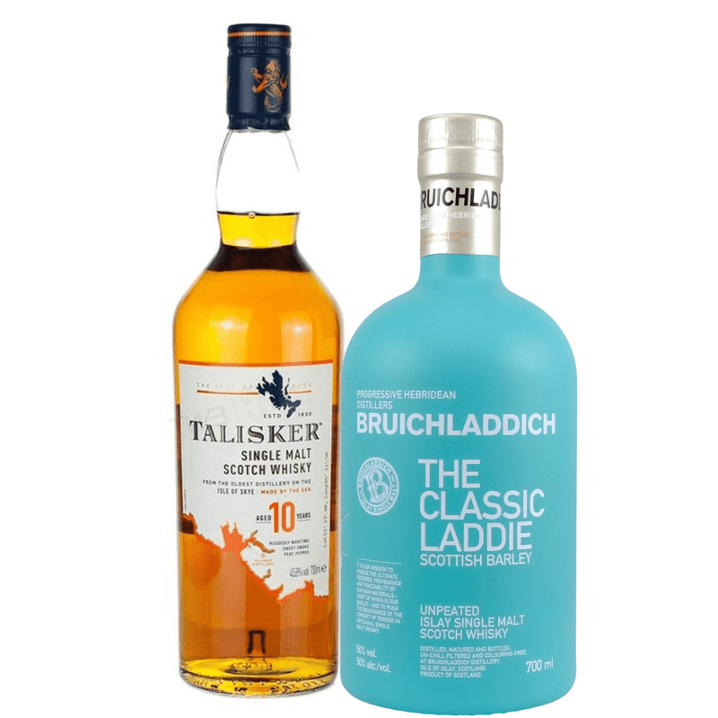 Bruichladdich Classic Laddie & Talisker 10 Year Old Bundle - Vintage Wine & Spirits