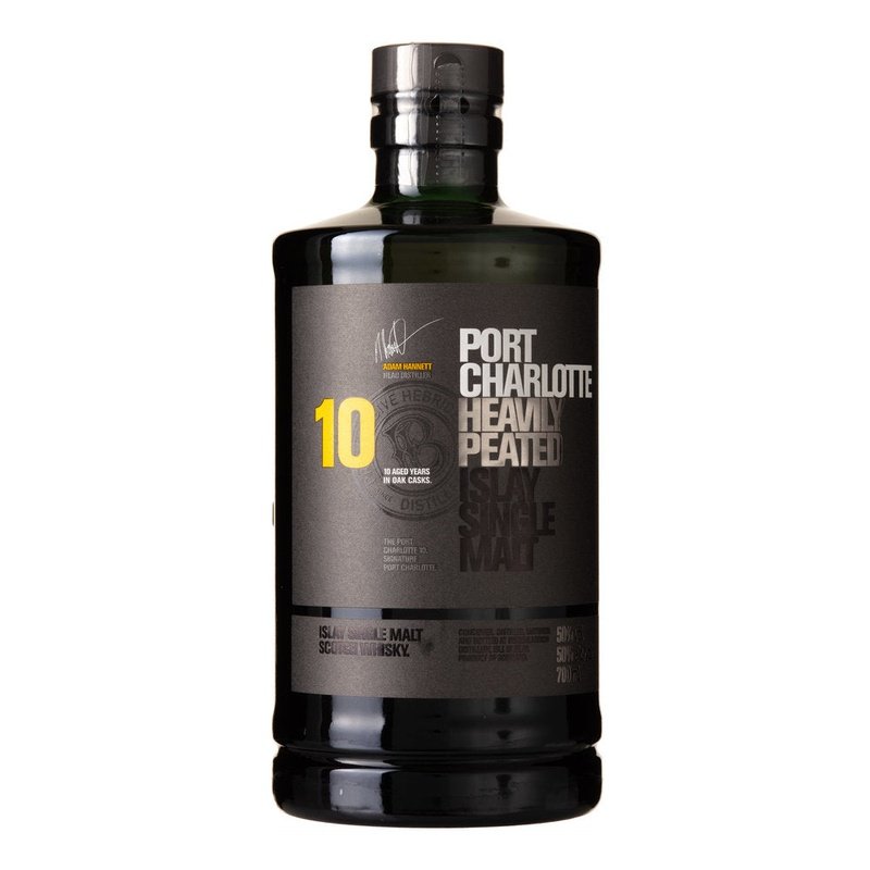 Bruichladdich Port Charlotte 10 Year Old Heavily Peated Islay Single Malt Scotch Whisky - Vintage Wine & Spirits