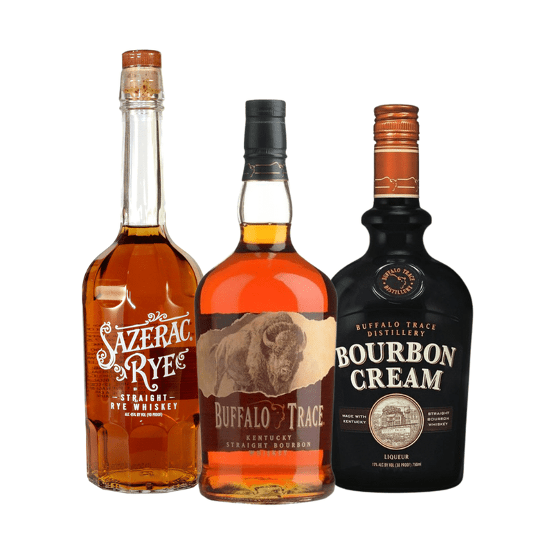 Buffalo Trace 1L, Sazerac Rye, & Buffalo Trace Cream Bundle - Vintage Wine & Spirits