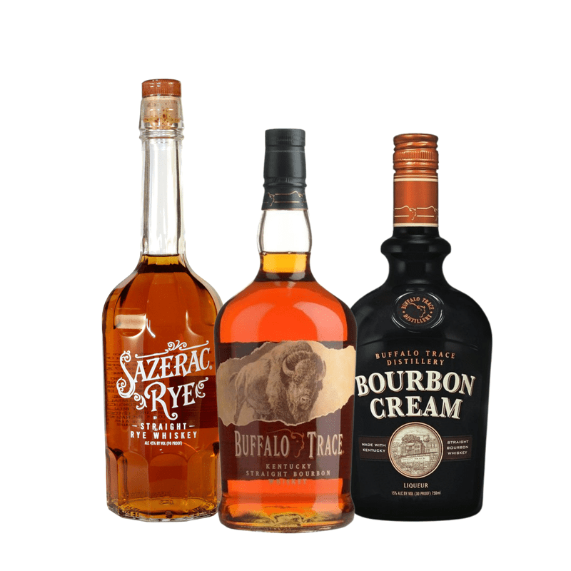 Buffalo Trace 1L, Sazerac Rye, & Buffalo Trace Cream Bundle - Vintage Wine & Spirits