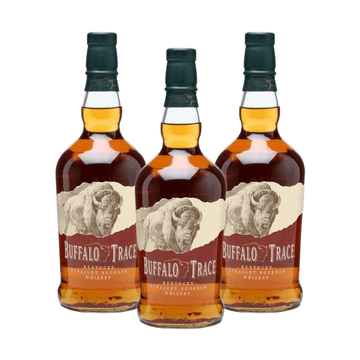 Buffalo Trace Kentucky Straight Bourbon Whiskey 1 Liter 3 Pack - Vintage Wine & Spirits