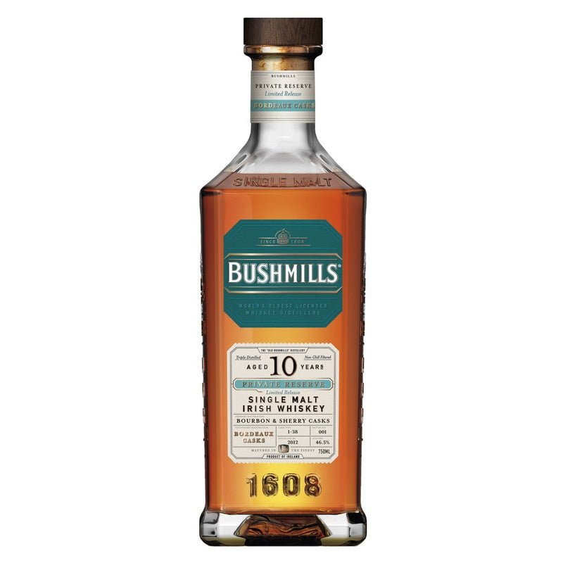 Bushmills 10 Year Old Private Reserve Bordeaux Cask Finish Irish Single Malt - Vintage Wine & Spirits