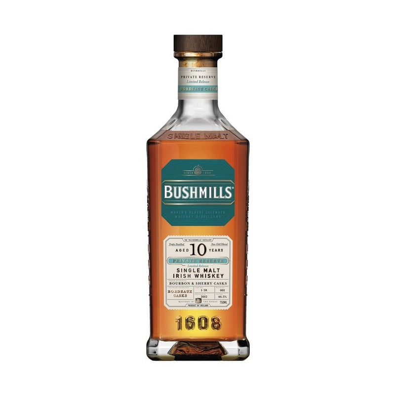 Bushmills 10 Year Old Private Reserve Bordeaux Cask Finish Irish Single Malt - Vintage Wine & Spirits