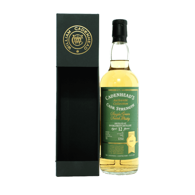 Cadenhead's Invergordon 12 Year Old Cask Strength Single Grain Scotch Whisky - Vintage Wine & Spirits