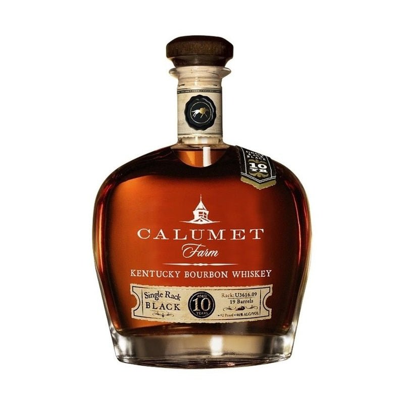 Calumet Farm Single Rack Black 10 Year Old Kentucky Straight Bourbon Whiskey - Vintage Wine & Spirits