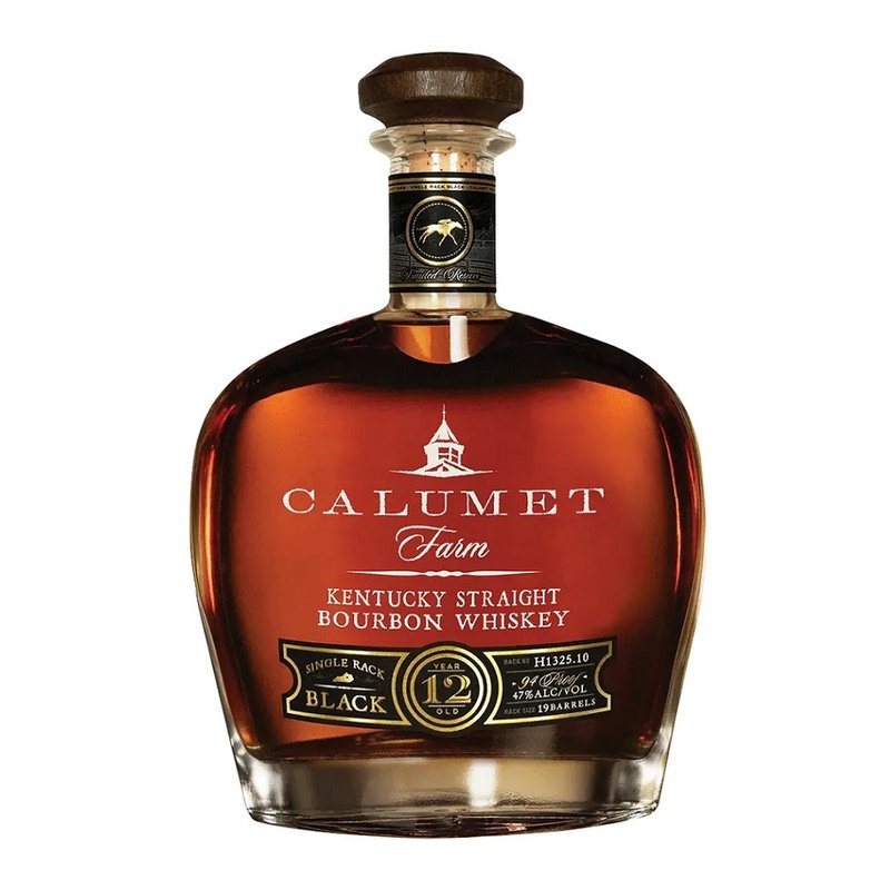 Calumet Farm Single Rack Black 12 Year Old Kentucky Straight Bourbon Whiskey - Vintage Wine & Spirits