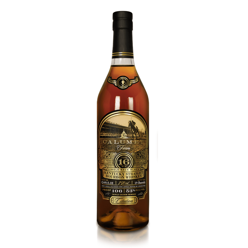 Calumet Farm Single Rack Black 16 Year Old Kentucky Straight Bourbon Whiskey - Vintage Wine & Spirits