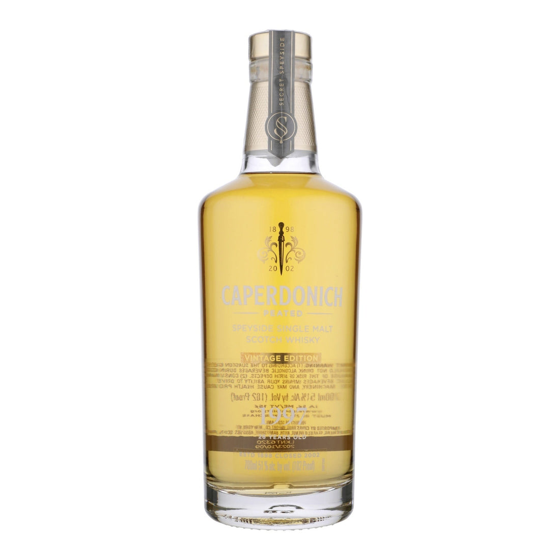 Caperdonich Peated 26 Year Old Secret Speyside Single Malt Scotch Whisky 700ml - Vintage Wine & Spirits