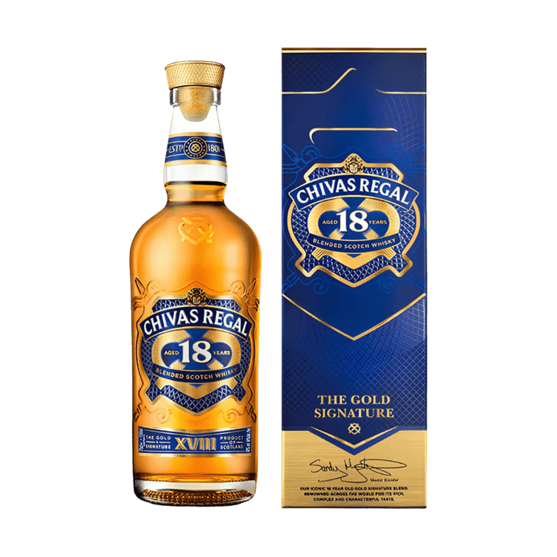 Chivas Regal Gold Signature 18 Year Old Blended Scotch Whisky - Vintage Wine & Spirits