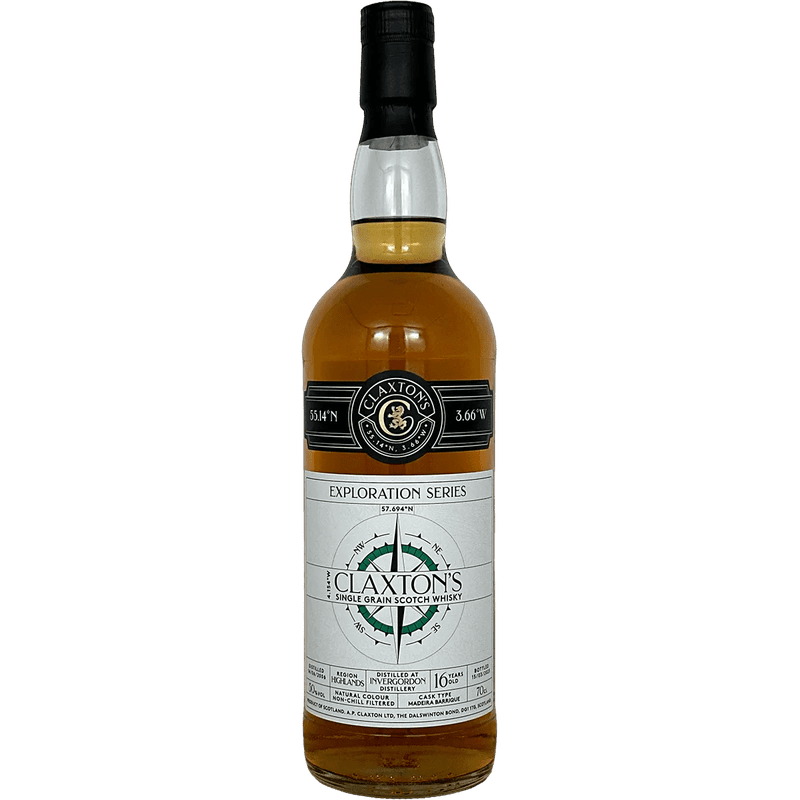 Claxton's Invergordon 2006 16 Year Old Madeira Barrique Cask Single Grain Scotch Whisky - Vintage Wine & Spirits