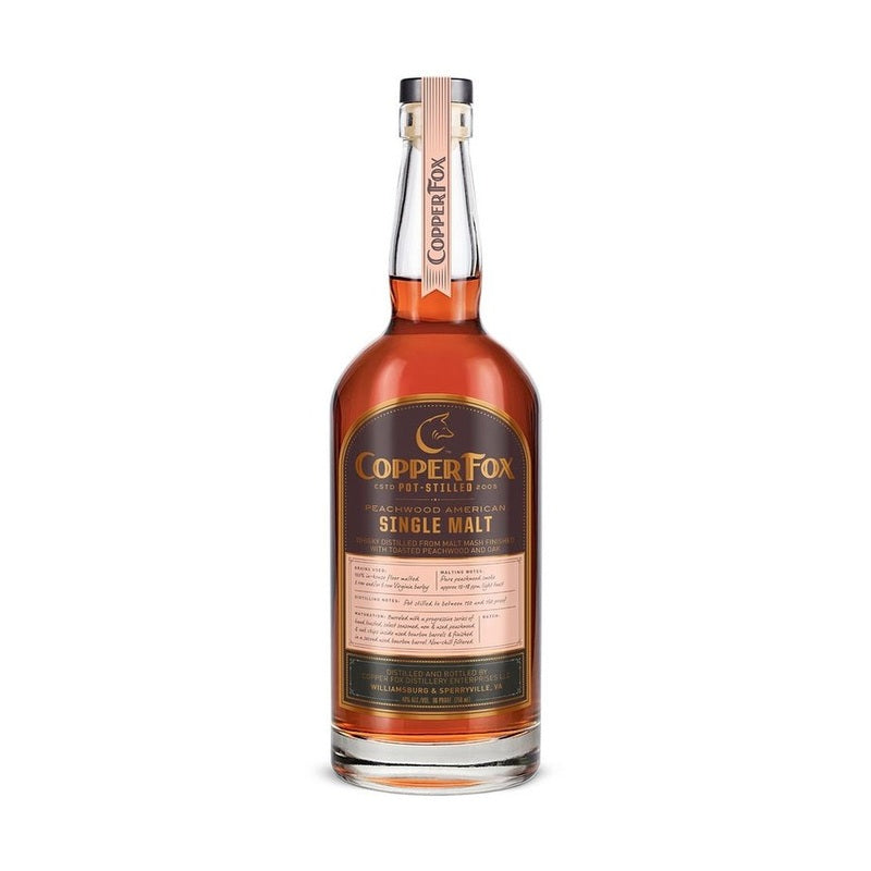 Copper Fox Peachwood American Single Malt Whisky - Vintage Wine & Spirits