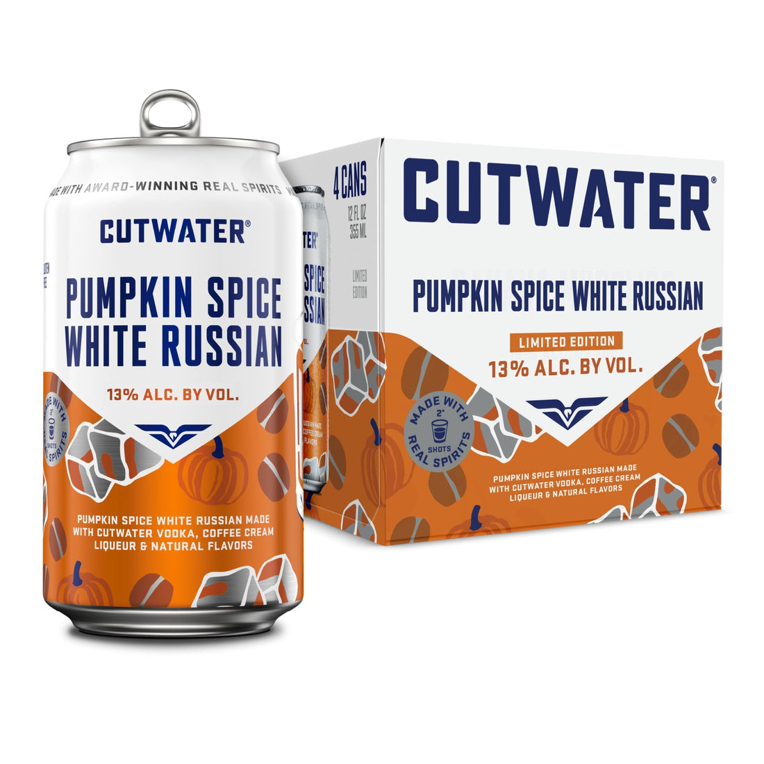 Cutwater Pumpkin Spice White Russian 4-Pack - Vintage Wine & Spirits