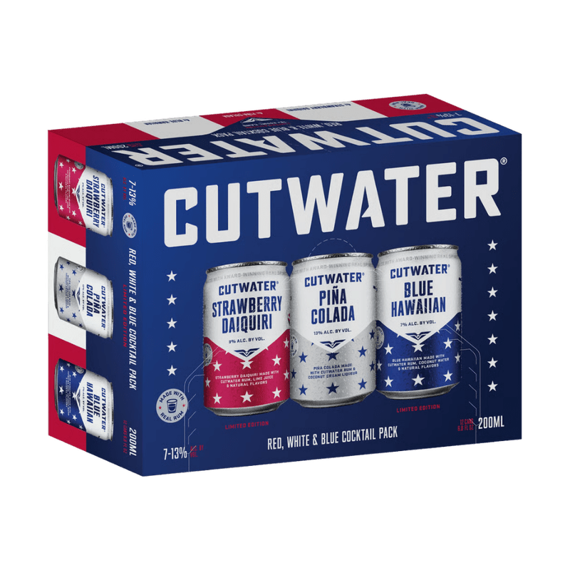 Cutwater Red White & Blue Cocktail Pack 12-Pack - Vintage Wine & Spirits