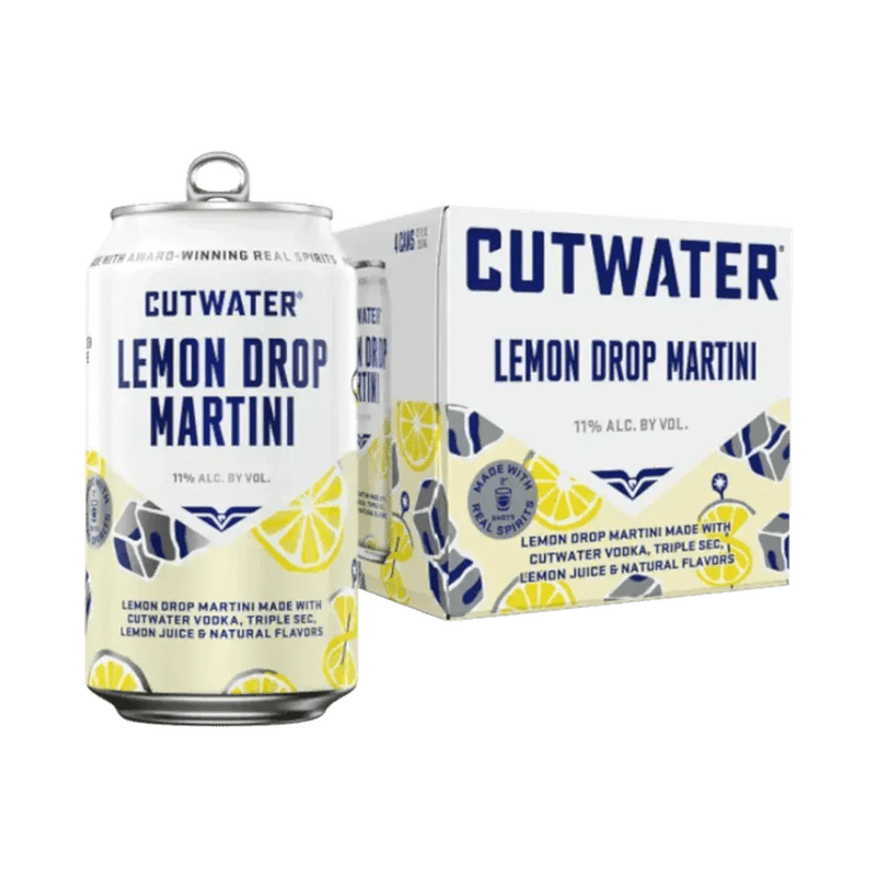 Cutwater Spirits Lemon Drop Martini 4-Pack Cocktail - Vintage Wine & Spirits