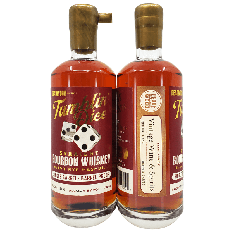 Deadwood Tumblin' Dice 7 Year Old Straight Bourbon Single Barrel Private Selection - Vintage Wine & Spirits