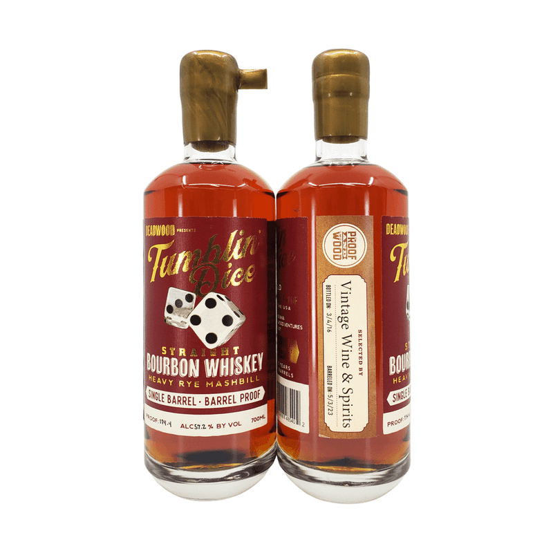 Deadwood Tumblin' Dice 7 Year Old Straight Bourbon Single Barrel Private Selection - Vintage Wine & Spirits