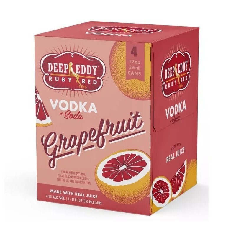 Deep Eddy Ruby Red Vodka + Soda Grapefruit 4-Pack - Vintage Wine & Spirits