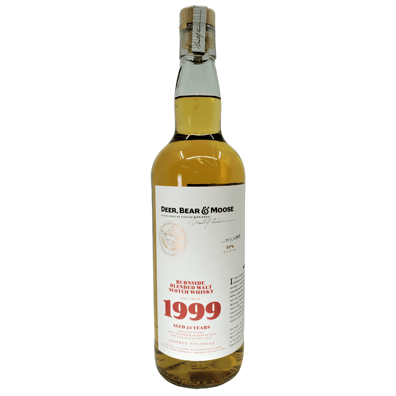 Deer, Bear & Moose 23 Year Old Burnside 1999 Blended Malt Scotch Whisky - Vintage Wine & Spirits