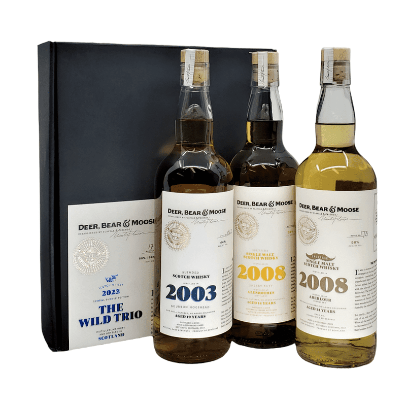 Deer, Bear & Moose 'The Wild Trio' 2022 Special Bundle Scotch Whisky - Vintage Wine & Spirits