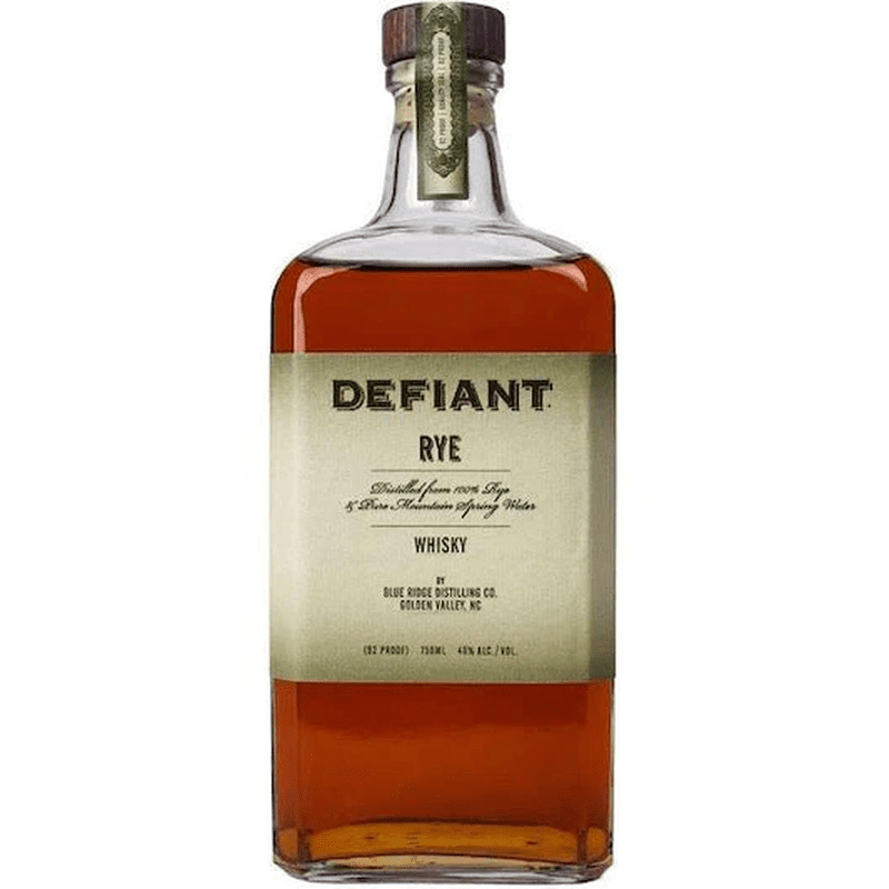Defiant Rye Whisky - Vintage Wine & Spirits