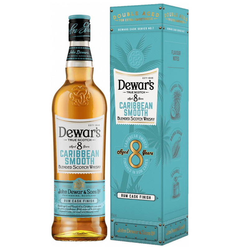 Dewar's 'Caribbean Smooth' 8 Year Old Rum Cask Finish Blended Scotch Whisky - Vintage Wine & Spirits