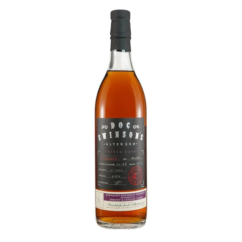 Doc Swinson's 'Alter Ego' Triple Cask Cask Strength Sherry & Cognac Casks Finish Straight Bourbon Whiskey - Vintage Wine & Spirits