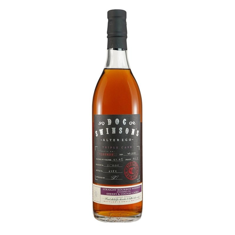 Doc Swinson's 'Alter Ego' Triple Cask Sherry & Cognac Casks Finish Straight Bourbon Whiskey - Vintage Wine & Spirits