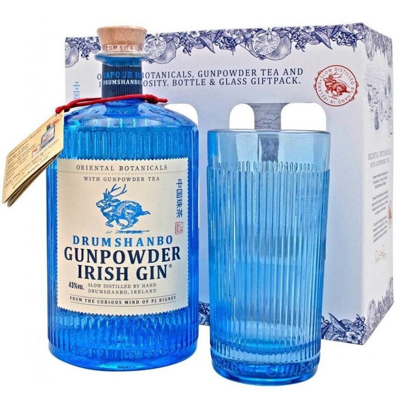 Drumshanbo Gunpowder Irish Gin w/ Glass Gift Set - Vintage Wine & Spirits