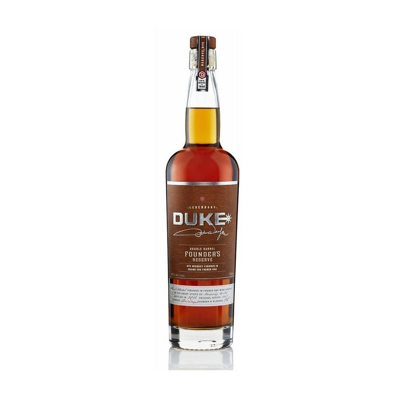 Duke Double Barrel Founder's Reserve Rye Whiskey Finished in French Oak - Vintage Wine & Spirits