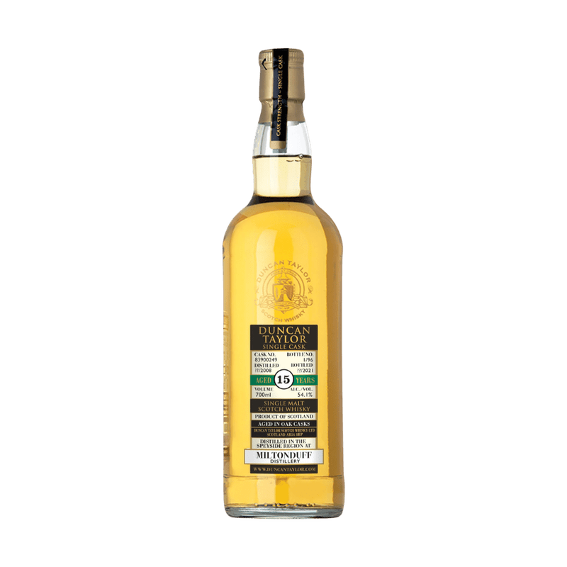 Duncan Taylor Miltonduff 2008 15 Year Old Cask 83900249 Speyside Single Malt Scotch Whisky - Vintage Wine & Spirits