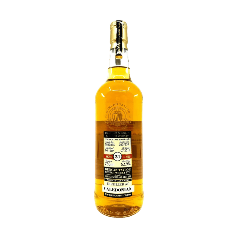 Duncan Taylor Rare Auld Caledonian 1987 31 Year Old Cask 7823875 Single Grain Scotch Whisky - Vintage Wine & Spirits