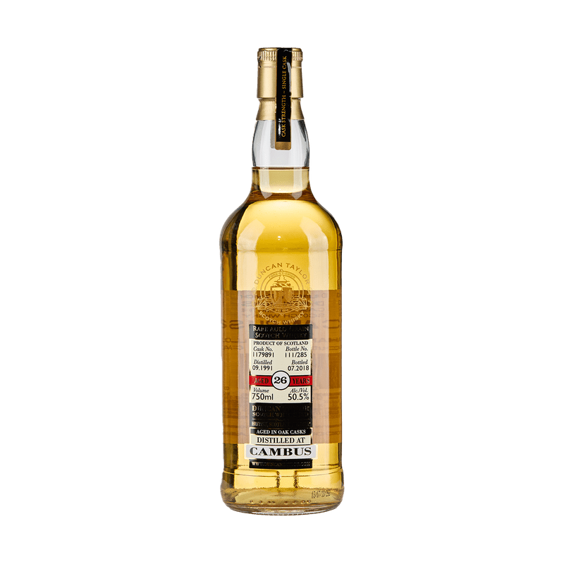 Duncan Taylor Rare Auld Cambus 1991 26 Year Old Cask 1179891 Single Grain Scotch Whisky - Vintage Wine & Spirits