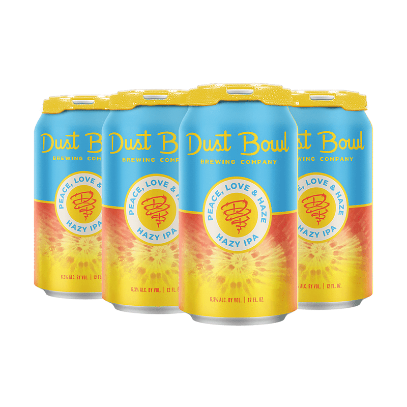 Dust Bowl Brewing Co. Peace, Love & Haze Hazy IPA Beer 6-Pack - Vintage Wine & Spirits