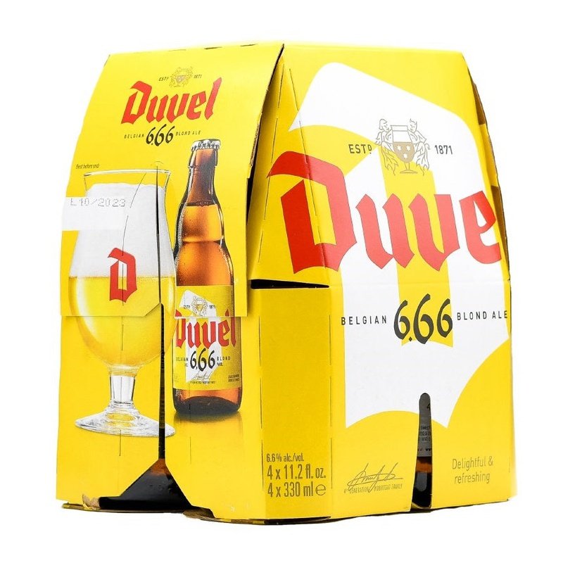 Duvel 6.66% Belgian Blond Ale Beer 4-Pack - Vintage Wine & Spirits