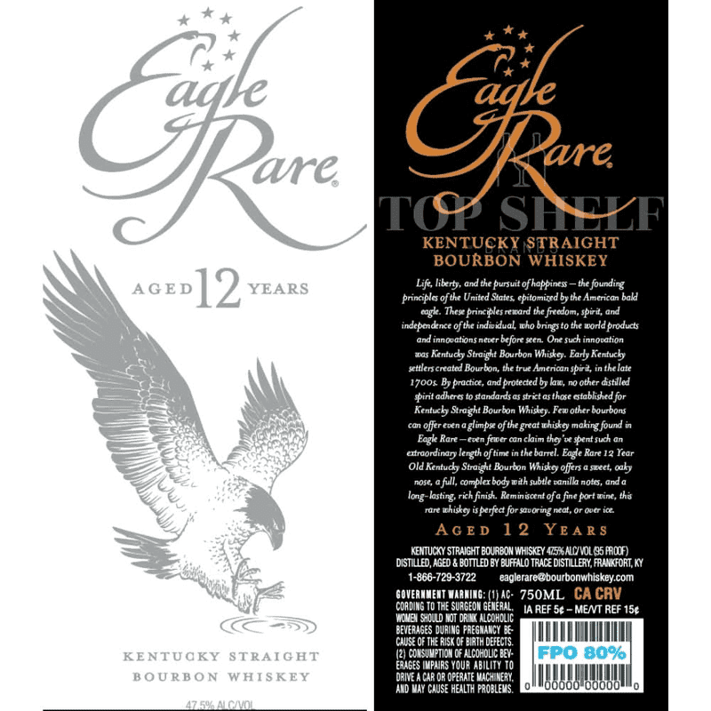 Eagle Rare 12 Year Old Kentucky Straight Bourbon Whiskey - Vintage Wine & Spirits
