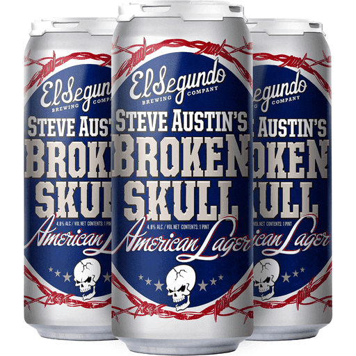 El Segundo Brewing Co. Steve Austin's Broken Skull American Lager Beer 4-Pack - Vintage Wine & Spirits