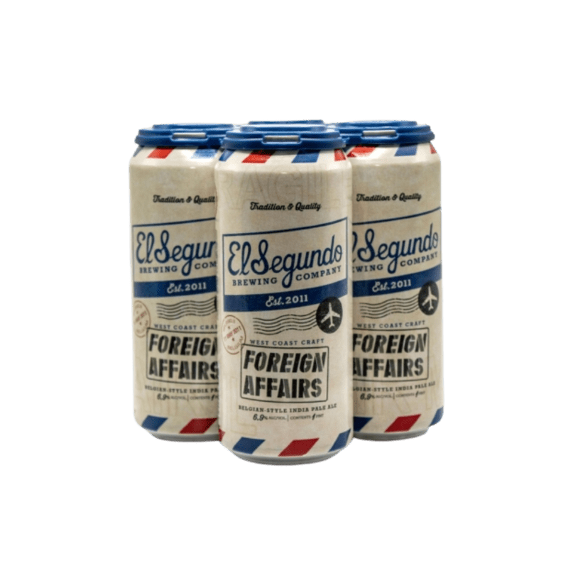 El Segundo Foreign Affairs Belgian IPA 4-pack Cans - Vintage Wine & Spirits