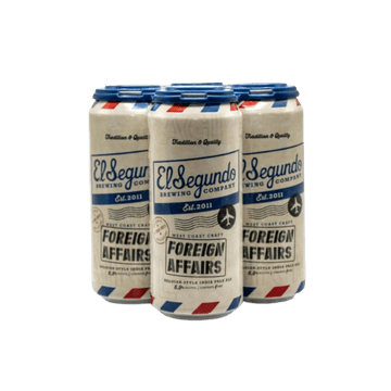 El Segundo Foreign Affairs Belgian IPA 4-pack Cans - Vintage Wine & Spirits