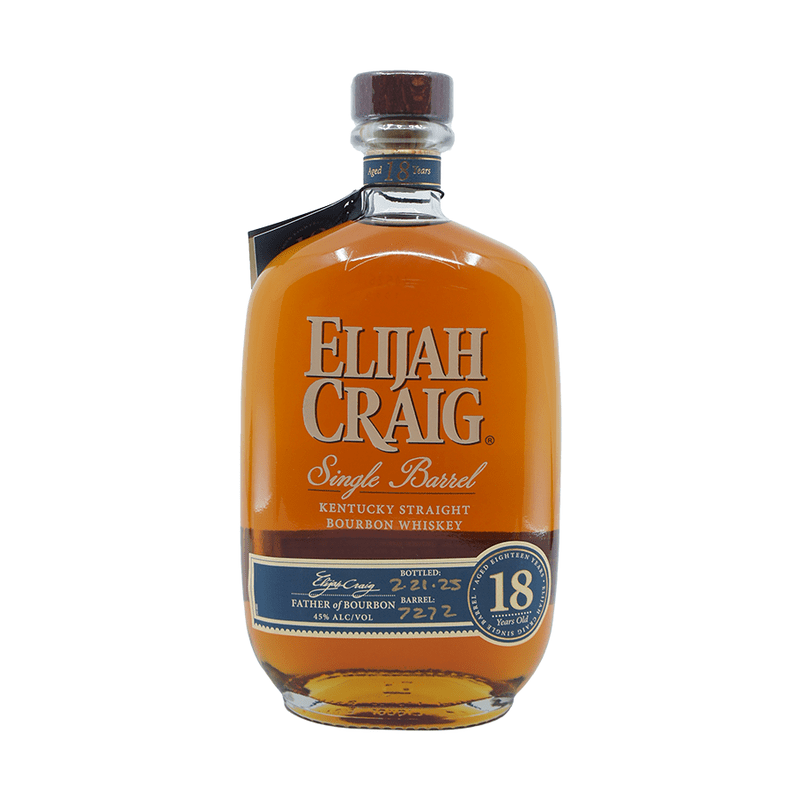 Elijah Craig 18 Year Old Single Barrel Kentucky Straight Bourbon Whiskey - Vintage Wine & Spirits