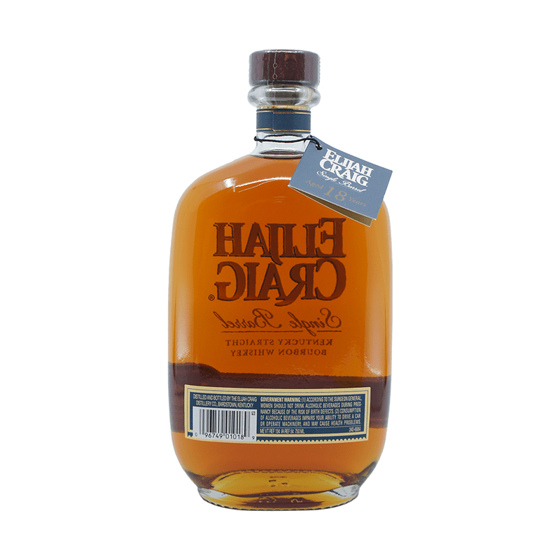 Elijah Craig 18 Year Old Single Barrel Kentucky Straight Bourbon Whiskey - Vintage Wine & Spirits