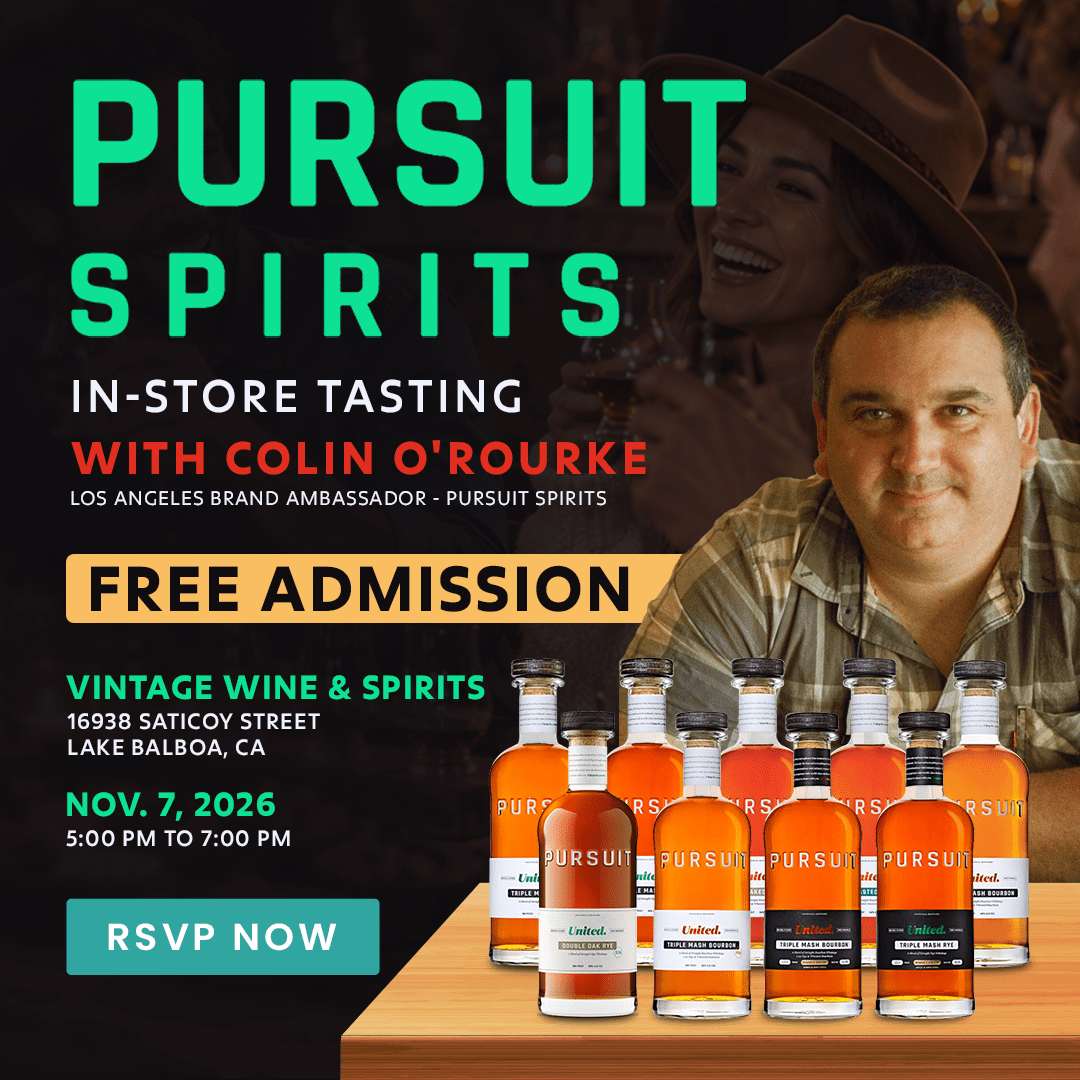 FREE Bourbon & Rye Tasting Featuring Pursuit Spirits - Vintage Wine & Spirits