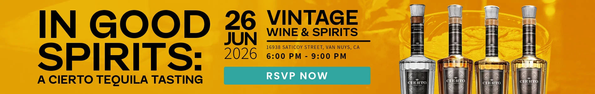 FREE CIERTO TEQUILA TASTING NIGHT