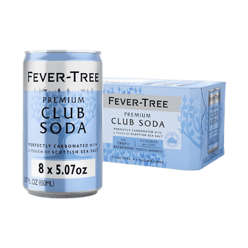 Fever Tree Premium Club Soda 8-pack 5.07oz cans - Vintage Wine & Spirits