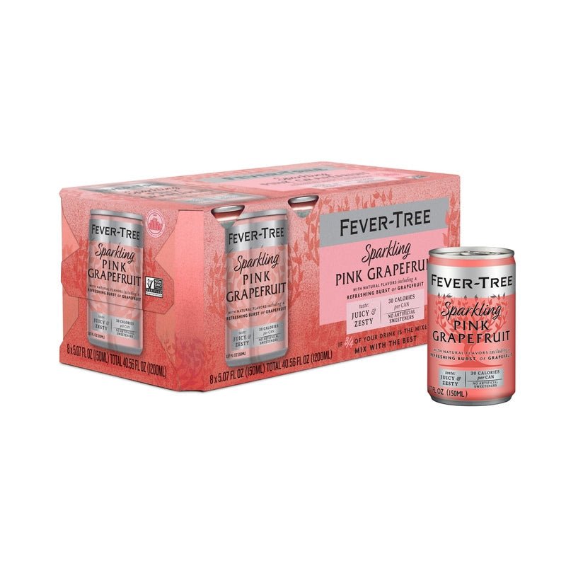 Fever Tree Premium Sparkling Grapefruit 8-pack 5.07oz cans - Vintage Wine & Spirits