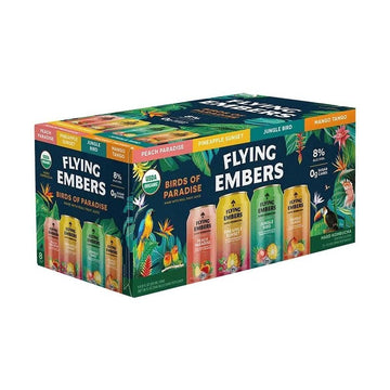 Flying Embers 'Birds of Paradise' Hard Kombucha Variety 8-Pack - Vintage Wine & Spirits