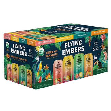 Flying Embers 'Birds of Paradise' Hard Kombucha Variety 8-Pack - Vintage Wine & Spirits